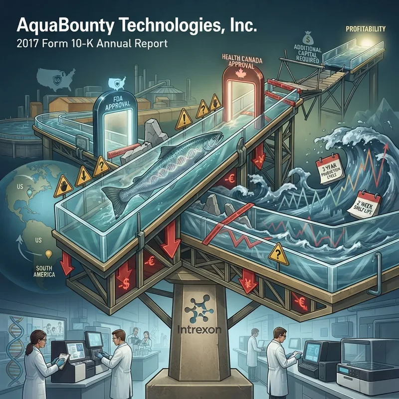 Generative illustration for AquaBounty Technologies, Inc. Form 10-K Annual Report