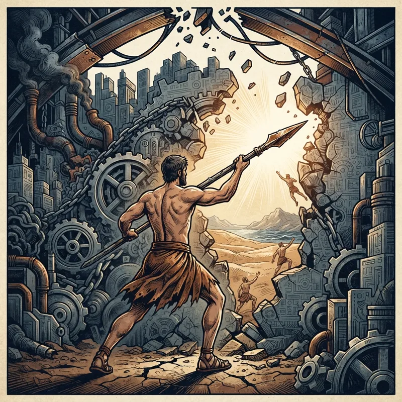 Generative illustration for Bronze Age Mindset
