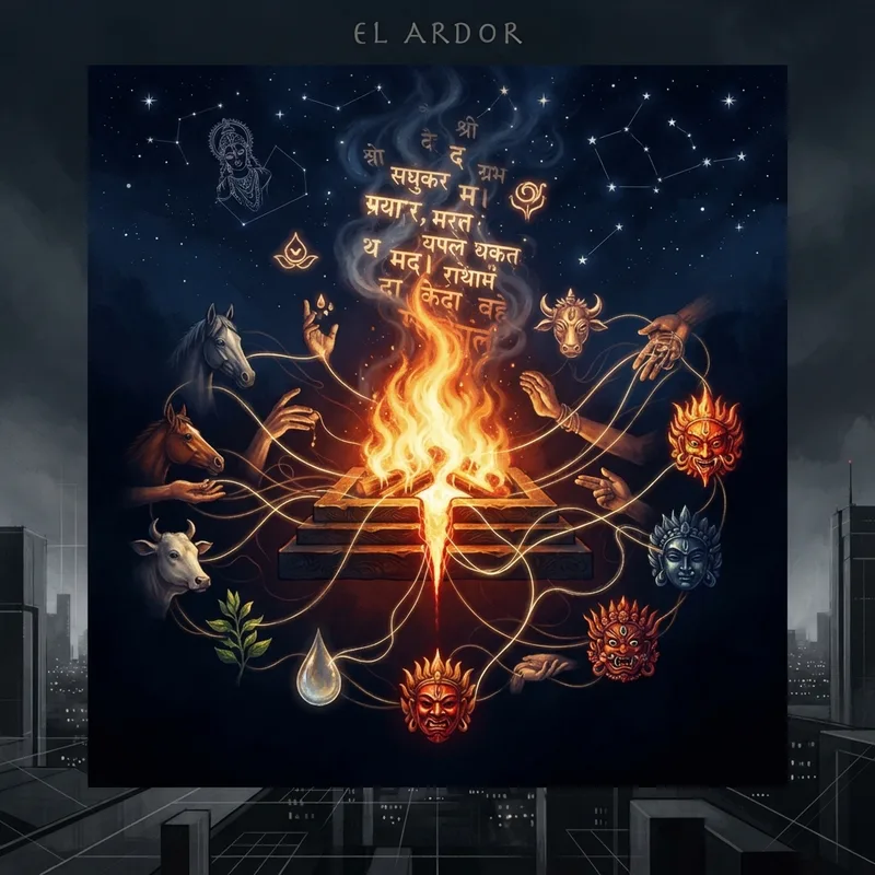 Generative illustration for El Ardor