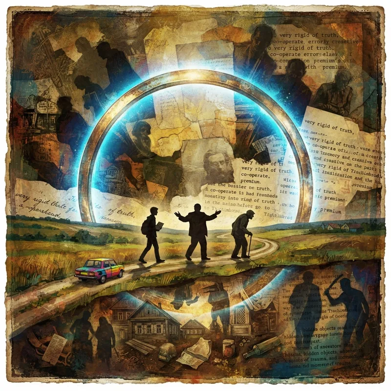 Generative illustration for Everything Is Illuminated