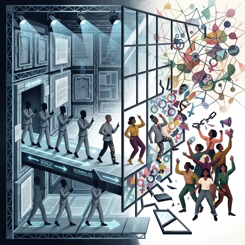 Generative illustration for Gender Trouble: Feminism and the Subversion of Identity