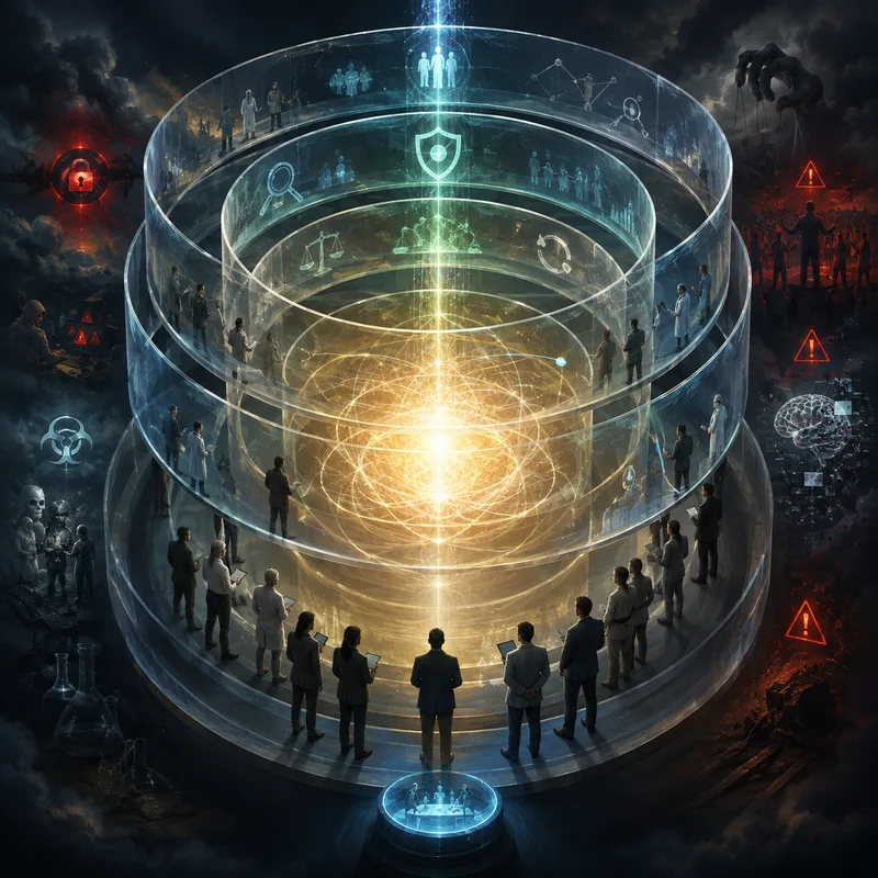 Generative illustration for OpenAI Frontier Governance Framework