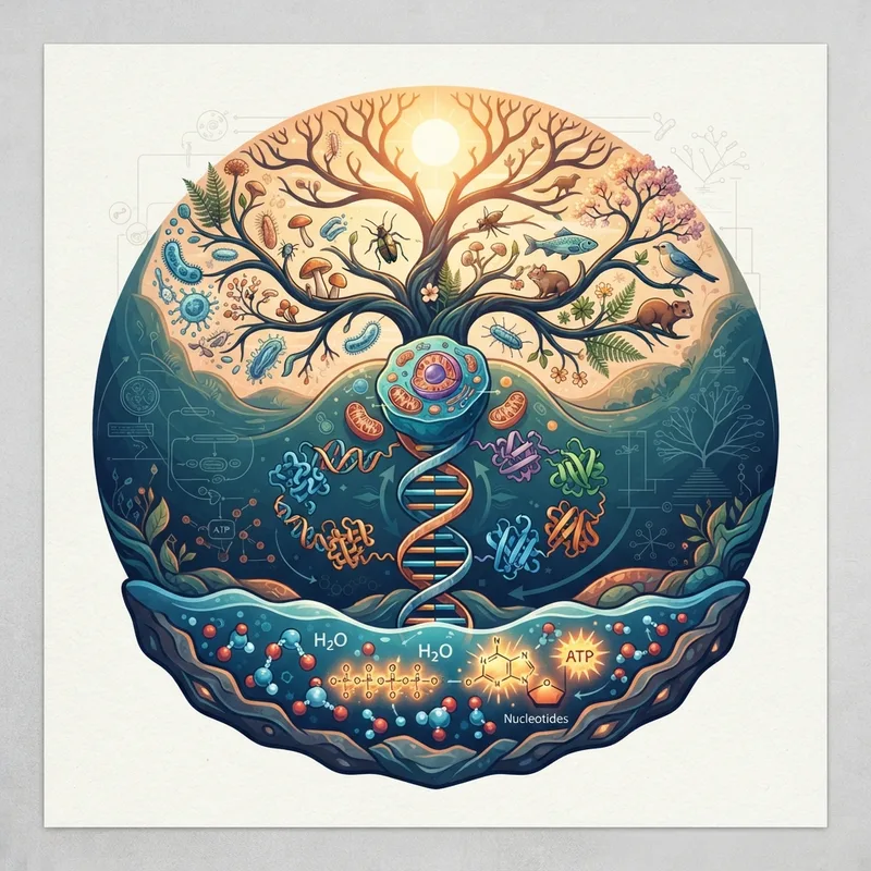 Generative illustration for Principles of Biology