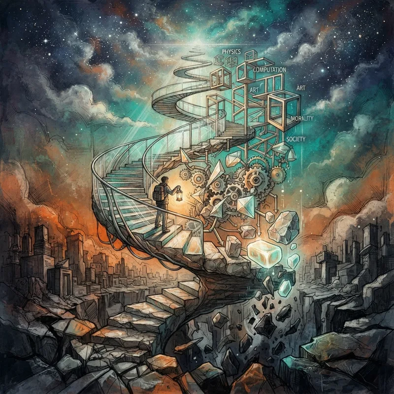 Generative illustration for The Beginning of Infinity: Explanations That Transform the World