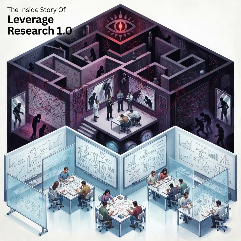 Generative illustration for The Inside Story Of Leverage Research 1.0