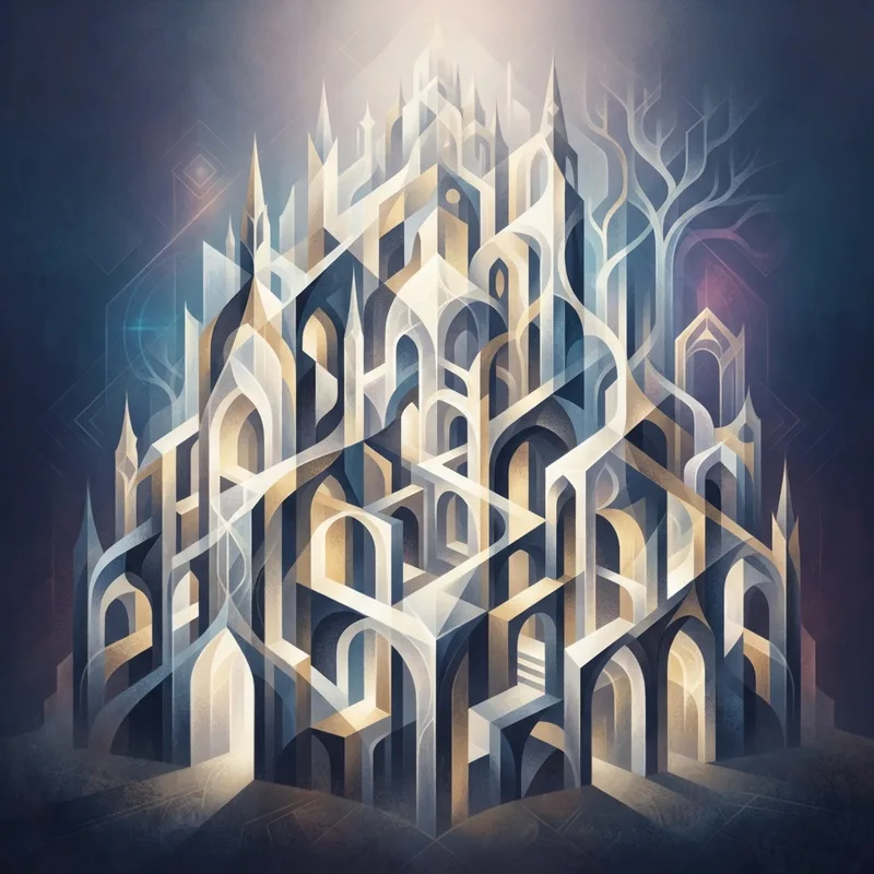 Generative illustration for The Institutes of the Christian Religion