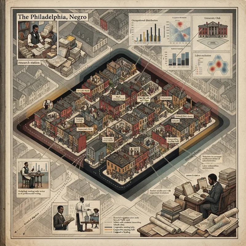 Generative illustration for The Philadelphia Negro: A Social Study