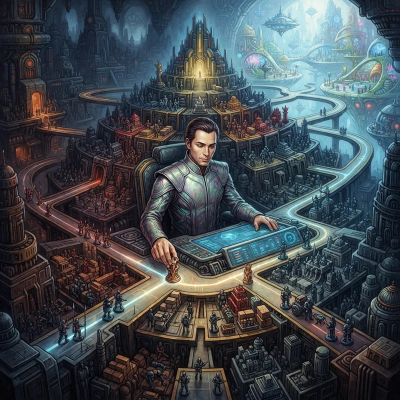 Generative illustration for The Player of Games