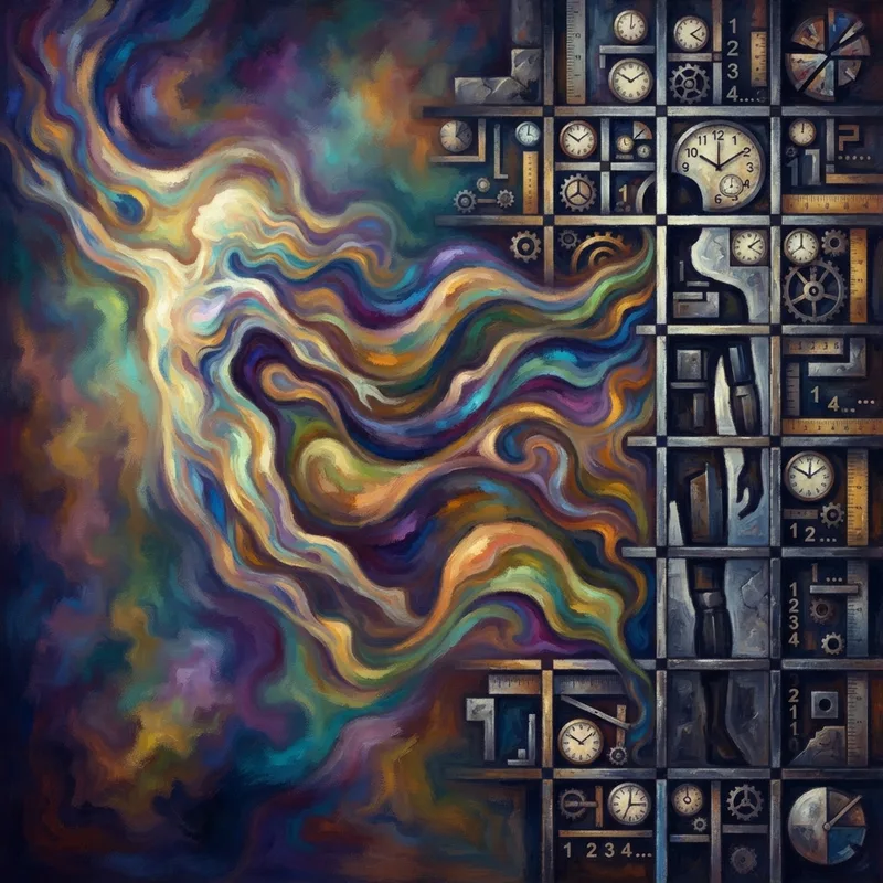 Generative illustration for Time and Free Will