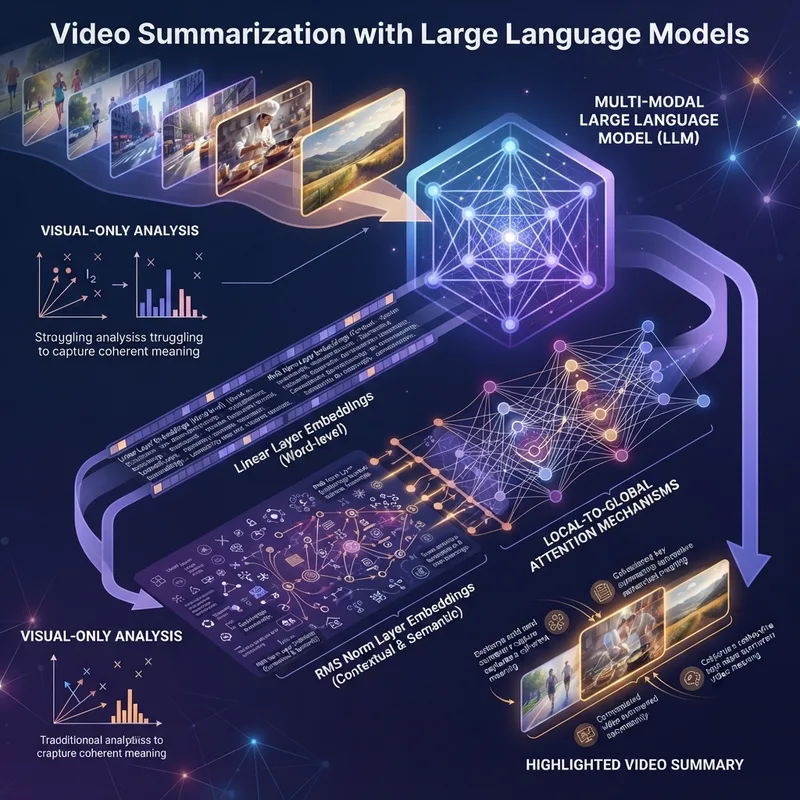 Generative illustration for Video Summarization with Large Language Models
